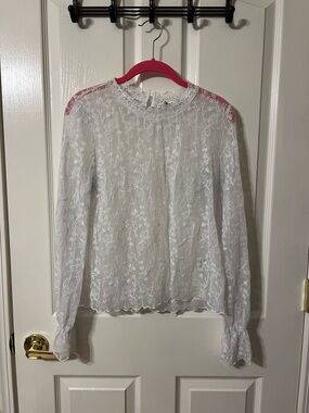 And Now This White Lace Layering Top